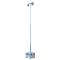 Lygtep�l SET | af st�l | 5,00 m stangh�jde, galvaniseret | 600 kg betonops�tningsanordning | Lysfarve: 3000 K, insektvenlig